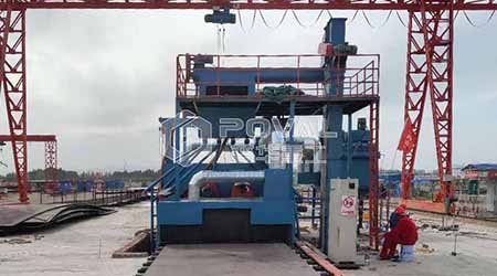 輥道通過式鋼板拋丸機(jī)用在哪些行業(yè)？