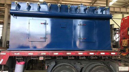 用于清理橋梁鋼結(jié)構(gòu)的Q6940鋼板型材拋丸機(jī)發(fā)往河北邢臺(tái)