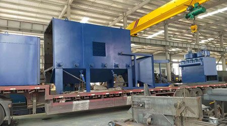 江西省瑞金市Q6920鋼板型材拋丸機(jī)第二車發(fā)貨