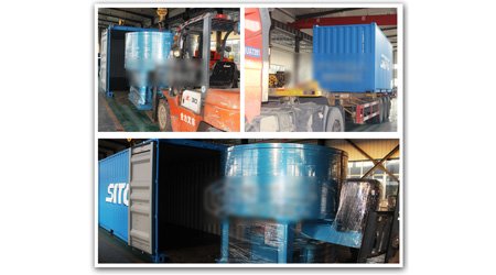 發(fā)往越南混砂機(jī)裝車(chē)發(fā)貨現(xiàn)場(chǎng)